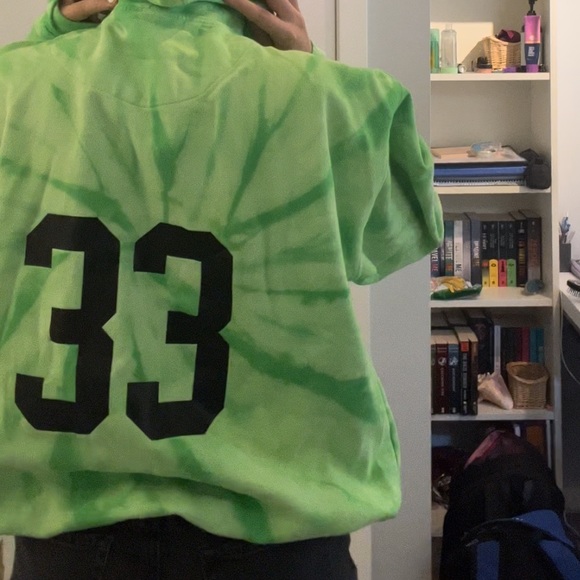 Green Tye Dye Hoodie! - Picture 3 of 6